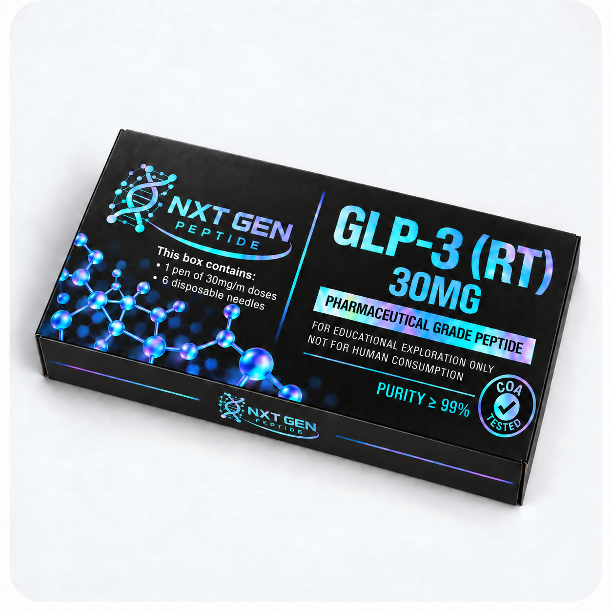 NXT GEN research peptide packaging